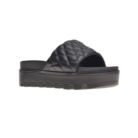 Wild Pair Shoes - WILD PAIR Elevated Womens Platform Sandal Black size 8